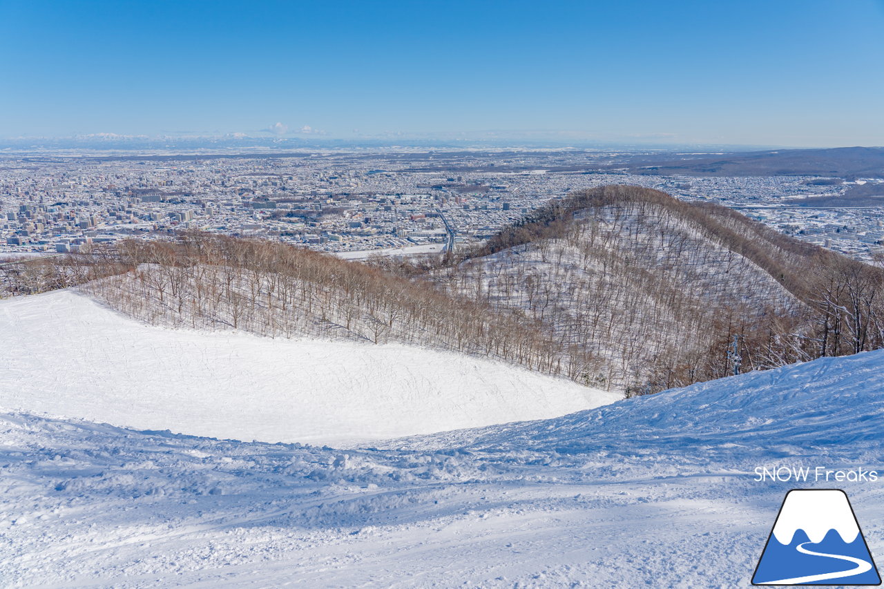 札幌藻岩山スキー場｜本日、雲一つ無い快晴！札幌藻岩山の全10コースの滑走にチャレンジ(^^)/